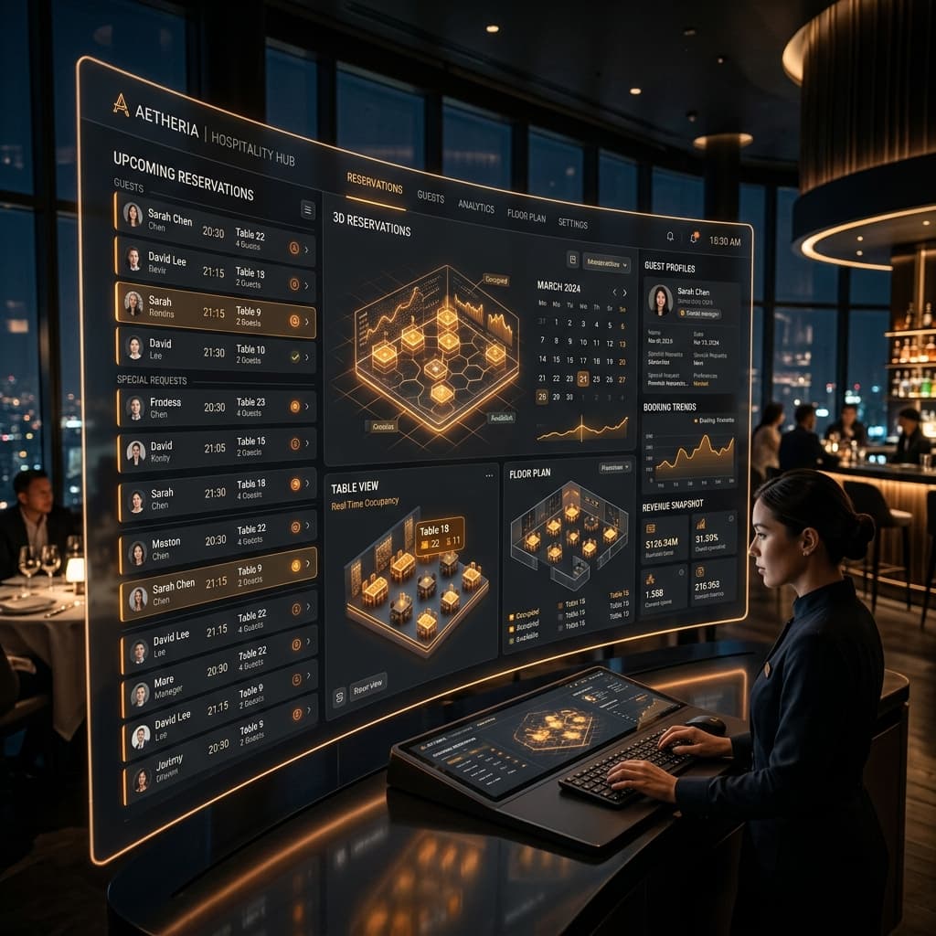 Restaurant reservation dashboard