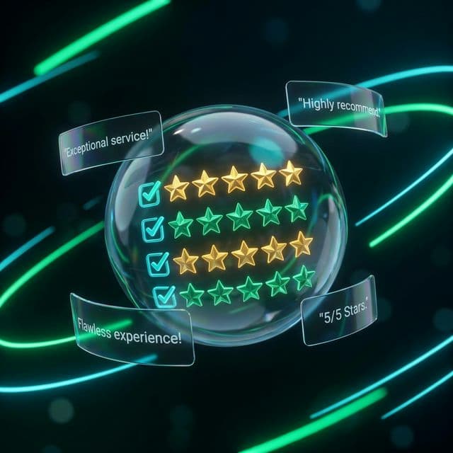 Premium reputation visual