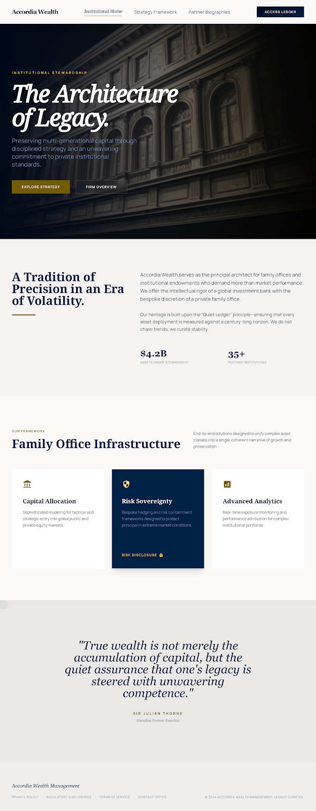 Accordia Wealth Institutional Site
