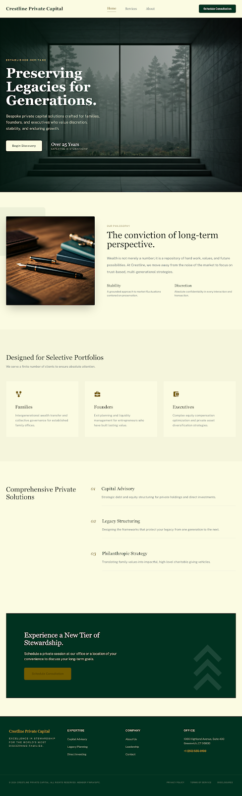 Crestline Private Capital Website