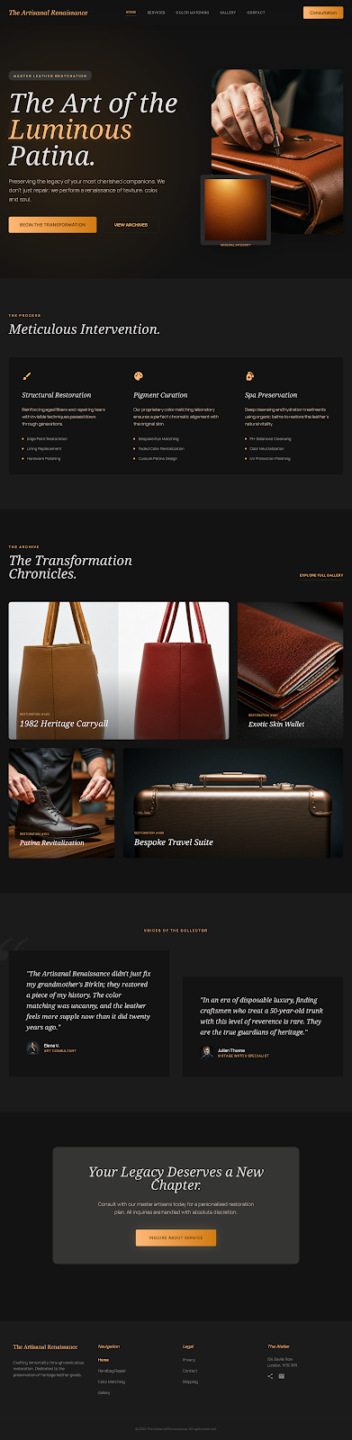 Luxury Leather Restoration Studio